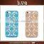 Delicate openwork lace pattern mobile phone case, matte feel hard cover case for iphone 5s 6s 6splus
