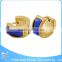 Factory simple gold earring designs for women, earring rhinestone wholesale, fine jewelry china