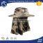 Customized face mask fishing wholesale blue camo bucket hat