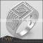 CYW Trendy prevalent silver men ring model with cubic jewelry male ring