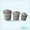 Home decorative wood craft items-k metal artistic vases