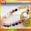 New Rose Gold Plated Colourful Diamond Austria Rhinestone Pearl Bangle Bracelet
