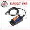 High quality OBD2 Diagnostic Tools ELM327 USB elm327 version 1.5a,Latest version v2.1 elm 327 usb on promotion