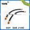 dot approved epdm rubber hose truck air brake hose with brass fittings