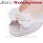 China wholesale white wedding shoes middle heel women peep toe shoes for party