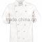 Traditional Fit Short Sleeve Chef Coat Uniform/Knotted Cloth Buttons 100% Cotton Cook Uniform