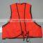 adult PVC security safe/safety life orange vest
