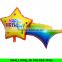 Hot Sale 36 Inch Happy Birthday Rainbow Balloon Factory China