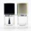 High quantity square empty nail polish bottle with brush and square cap