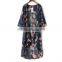 Latest Design Customaize Pattern Polyester Chiffon Kaftan Dress Indonesia