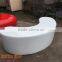 1.8M fiberglass leisure mall waiting rest chair cashew nut arc long stool RUYA factory