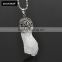 2016 New Technology White Gemstone Brass Choker Necklace