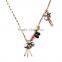 Alloy chain vintage plated necklace, light chain necklace, big brand necklace