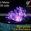 Ultra Thin Copper Wire 3AA Battery Operated Purple Led String Light