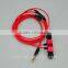 Mobile Phone Accessories Hook Shape Metal Earphone with Microphone and Colorful Cable