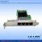 Hot Sale Intel 82580 Chipset Gigabit PCIe x4 RJ45 4 Port Network Card like E1G44HT