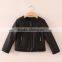 Winter quilted leather jackets for children
