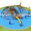 adventure outdoor amusement park fitness equipment with slides and climbs