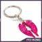 Hot Sales Zinc Alloy Custom Angel Shaped Wings Keychain