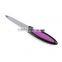 Double side metal manicure pedicure nail file with 3 colors plastic handle