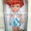 12 inch fashion vinyl doll toy with Gold, brown, black hair