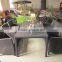 Aluminum Outdoor Furniture Comfortable Leisure Rattan Wicker Table Chairs Dining Set YPS003