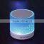 Aireego newest sales promotion LED light mini music cylinder bluetooth speaker 2016