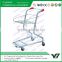 warehouse hand trolley with top basket