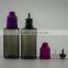 PE PET 10ml 30ml plastic Square dropper bottle with childproof cap