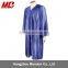 Bule High School Polyester Shiny Graduation Cap And Gown
