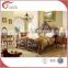 2016 A09 Traditional Luxury European Style Bedroom Furniture Sets by hand carved