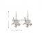 Long Earring Sliver Plated Eagle Shaped Drop Earring for Women