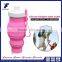 530ML Silicone Water Bottle Portable Travel Sports Drink Bottle