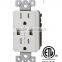 cUL UL electrical socket usb 120v outlet with 15A receptacle