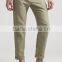 khaki color leisure design cotton casual pants for men