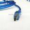 USB Cable 2.0 MALE A to Mini B 5 PIN Nickel Plated Cable 0.5m