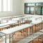 hot sell PE 183cm office white meeting table/special conference table for study with removable legs