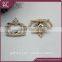 crown shaped bag accessory, metal fittings for handbag decoration,shiny bag accessory