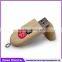 High quality top sell oem heart shape wooden usb flash drive