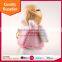 Promotional pink angle shape lovely girl with wings ceramic saving bank