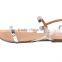 CX302 ladies neswest flat sandals with gossy straps