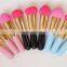 Private Label Non Latex Cosmetic Make Up Sponge Brushes with Wood Handle