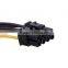 PCI Express Adapter 4PINx2 TO PCI-E 8PIN Male To Dual LP4 Molex IDE Power Cable Adapter 16cm
