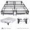 platform metal folding bed frame/base, mattress foundation, foldable, from twin to cal king