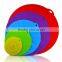 OEM Single Logo silicone pot cover lid set ,silicone suction lids for bowl