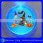 Frosted Surface Plastic Christmas Pin 5cm Big Round Light Up Led Pin