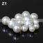 6-7mm natural genuine real one hole half drilled freshwater button shape loose pearls no holes z1