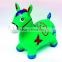 bule red pink green orange Inflatable Animal Toy and PVC Plastic Type jumping toy horse with music