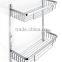 Chrome Double Tier Shelf, Wall Mount Soap Baskets