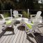 Factory outlets outdoor Furniture With Railing and White Chairs also Wooden Deck For Modern Outdoor Design